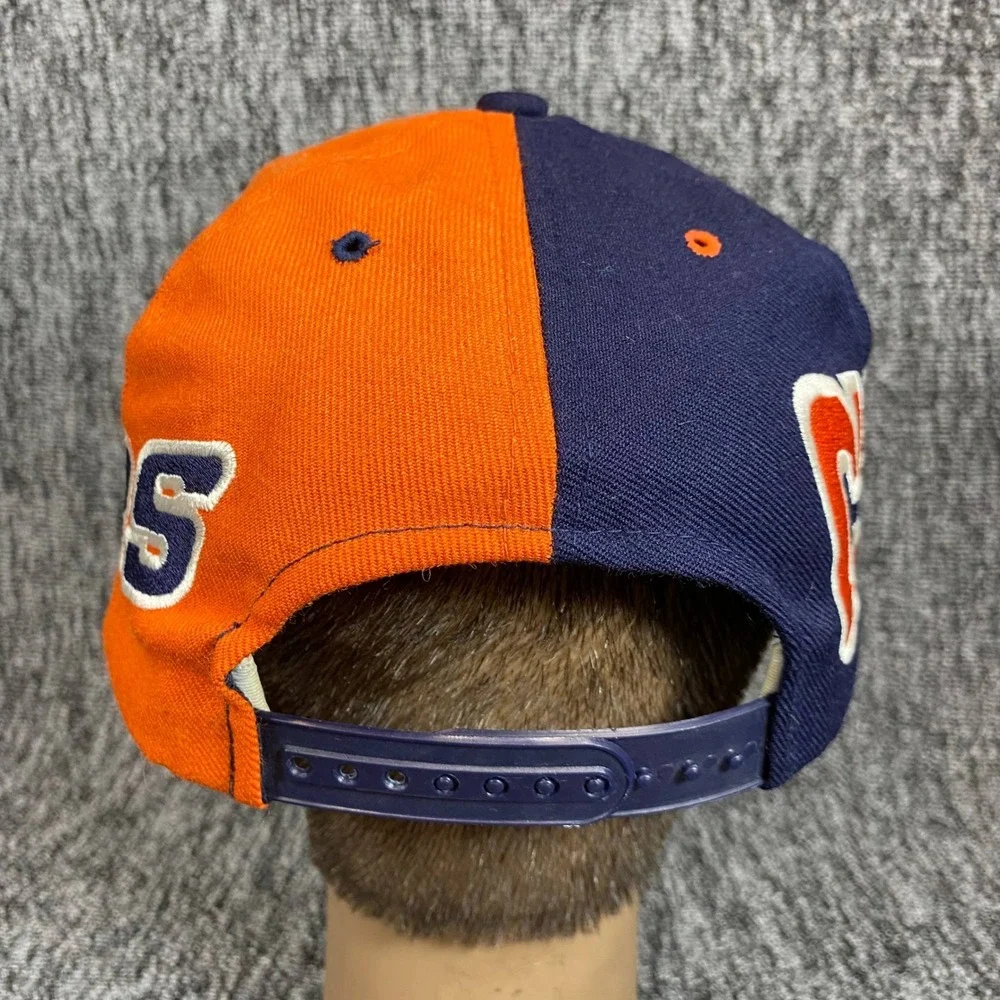 VTG 90s Chicago Bears American Needle CCM Split Color Snapback Hat Green Brim